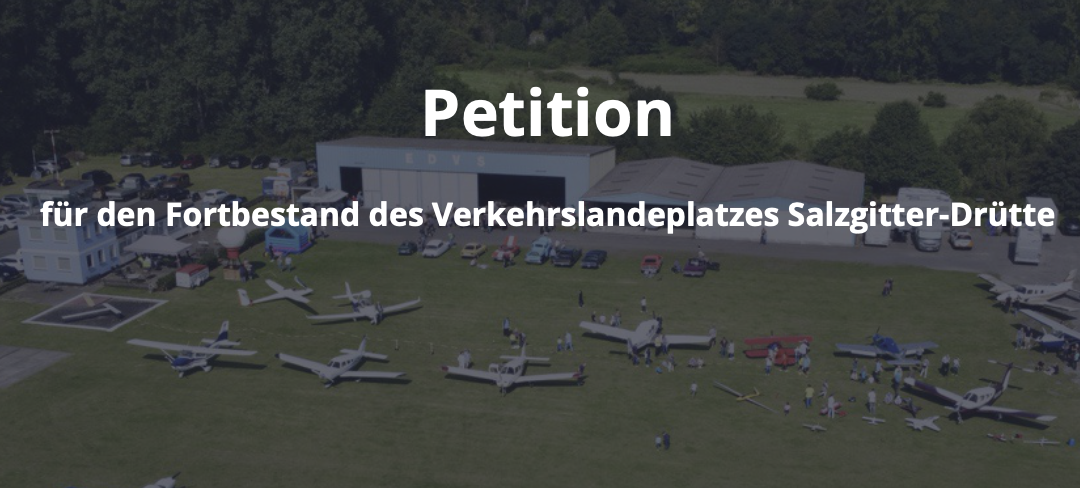 Petition zum Erhalt des Flugplatzes Salzgitter