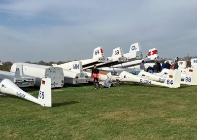 Check des Flugzeugparks
