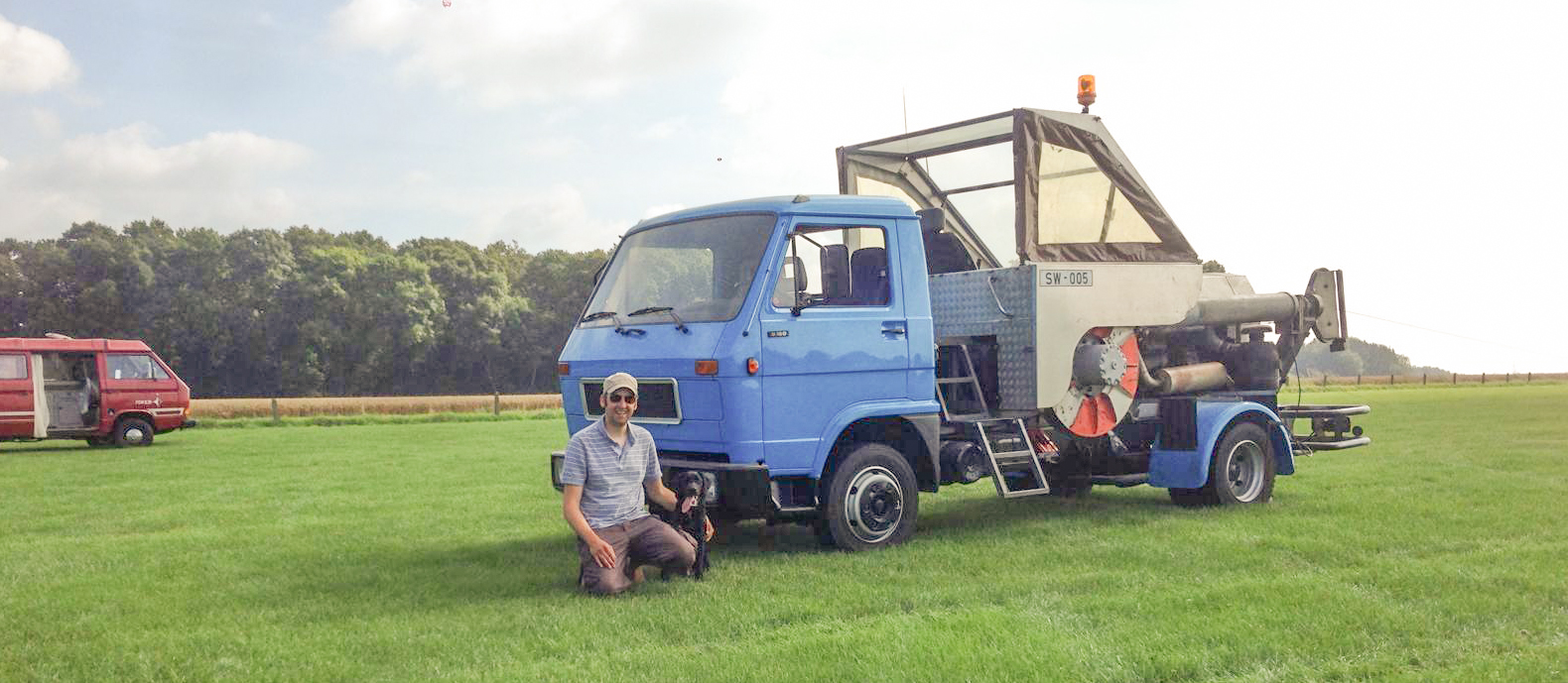 Startwinde Startwinde auf einem Segelflugplatz