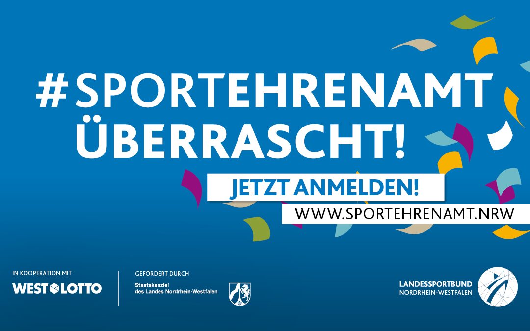 Neue Runde: #SPORTEHRENAMT ÜBERRASCHT!