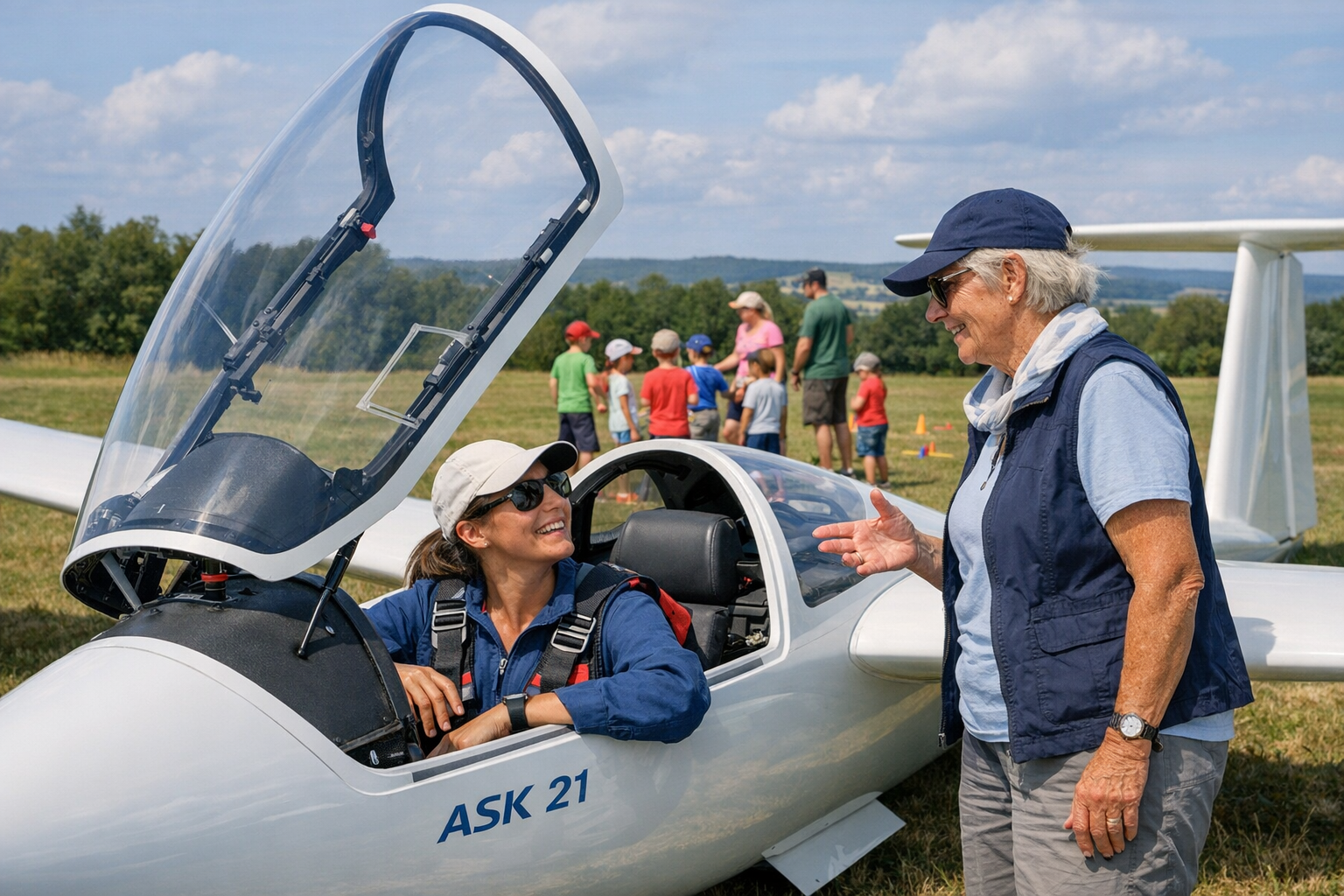 Segelfliegen und Familie – beides geht