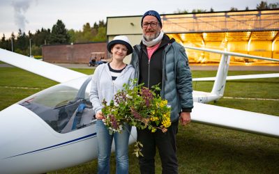 Allein im Cockpit mit 15: Lilijas erster Solo-Flug beim LSC Erftland