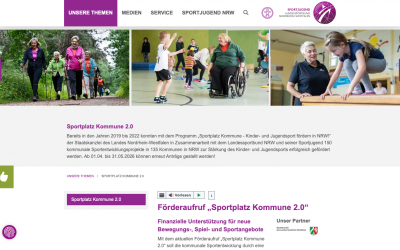 „Sportplatz Kommune 2.0” – bis zu 15.000 Euro für neue Vereinsprojekte