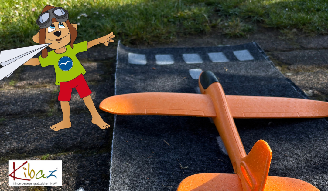 Flieger-Kibaz begeistert über 160 Kindergartenkinder in Eschendorf