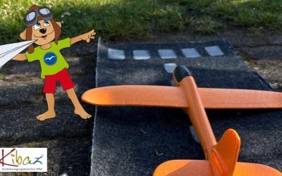 Flieger-Kibaz begeistert über 160 Kindergartenkinder in Eschendorf