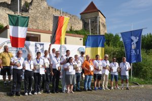Mannschaftswertung von links : Italien, Deutschland, Rumänien