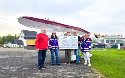 Bockwurst statt Landegebühr: 1.000 Euro gespendet