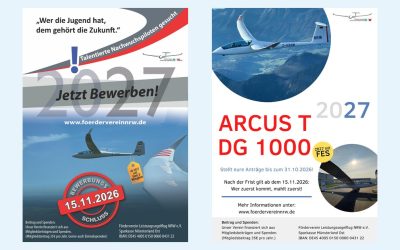 Förderflugzeuge 2027: Bewerbungsphase läuft