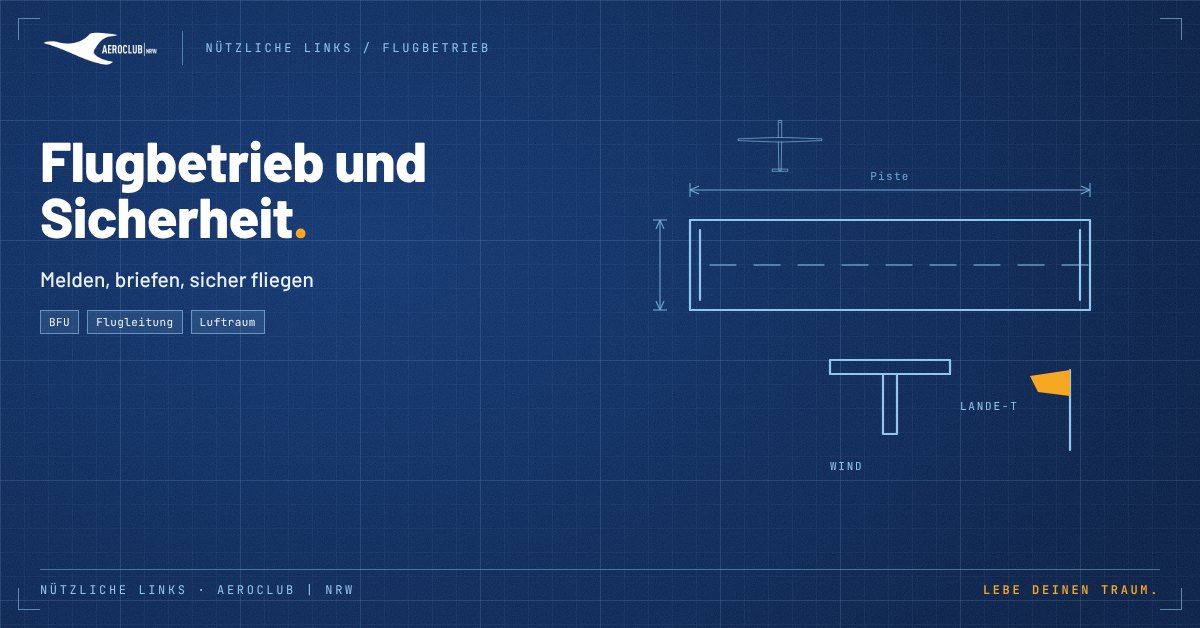 Themenbild Flugbetrieb und Sicherheit