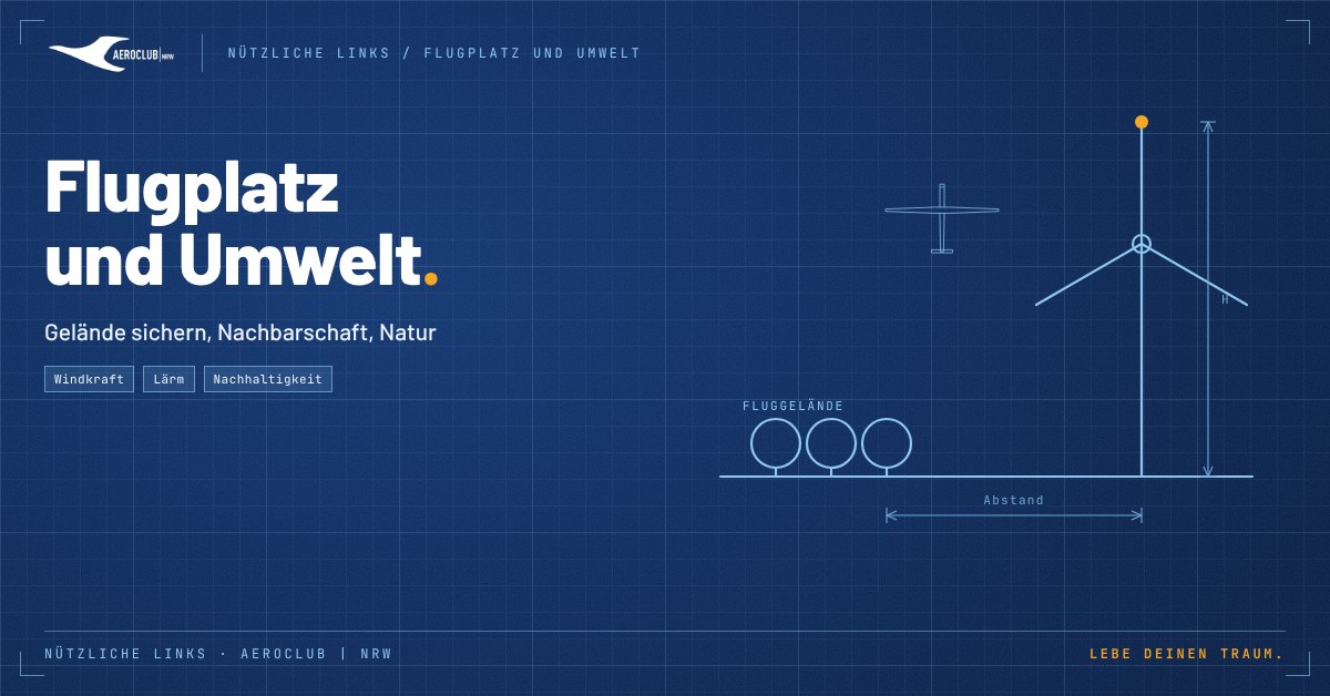 Themenbild Flugplatz und Umwelt