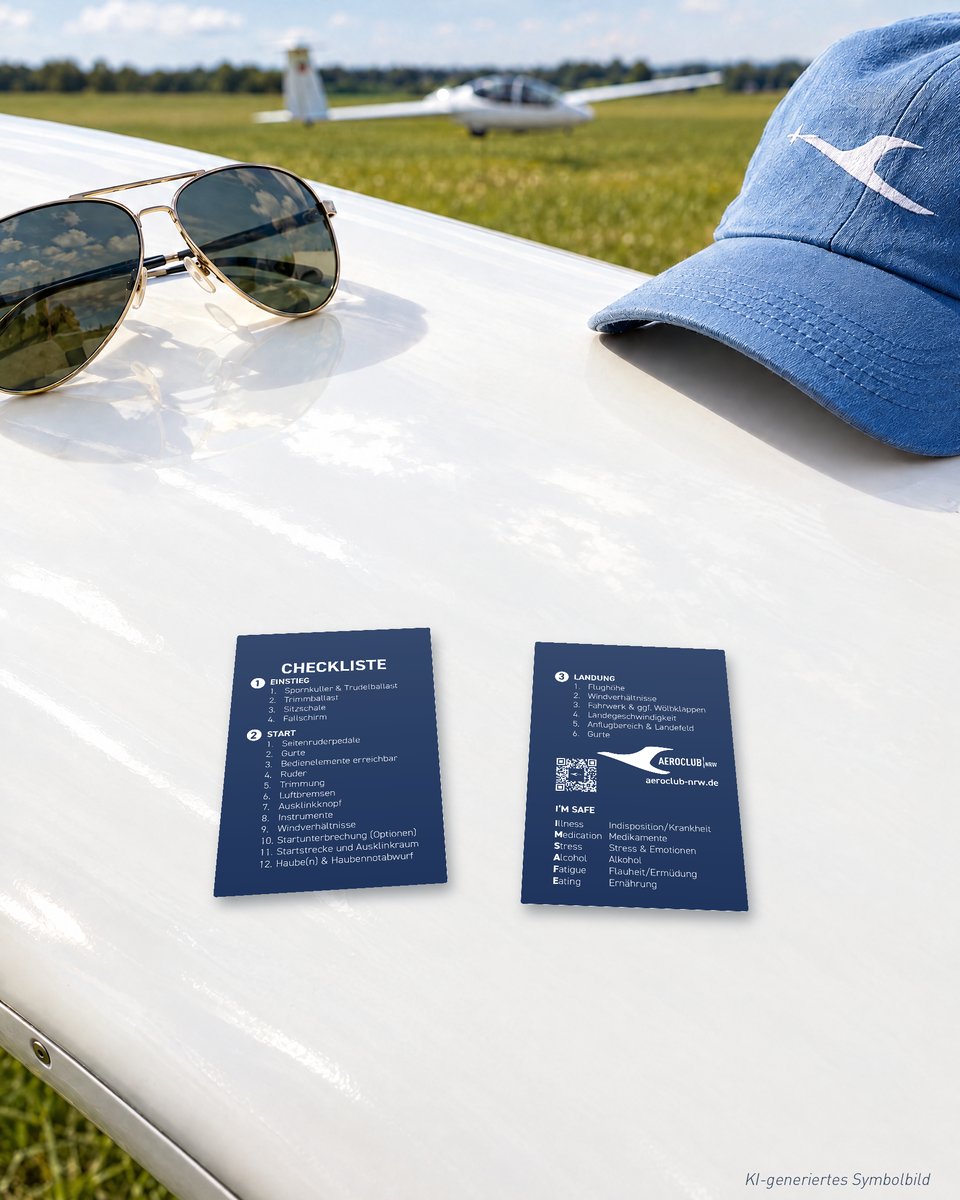 Checkliste Segelflug des AEROCLUB | NRW
